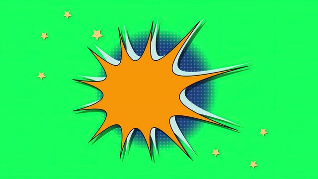 3d illustration - Words Grand Opening In Comics Style