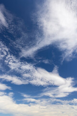 blue sky with clouds as background