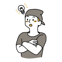 アイディアを思いついた居酒屋の店長