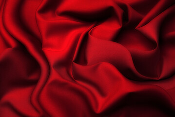 Wool fabric. The color is red. Texture, background, pattern.