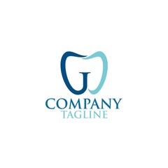 letter GD dental care logo design