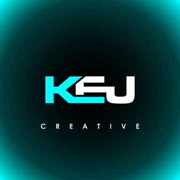 KEJ Letter Initial Logo Design Template Vector Illustration