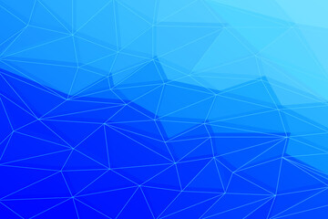 Obraz premium Bright blue abstract geometric background for your design