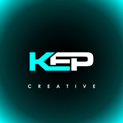 KEP Letter Initial Logo Design Template Vector Illustration
