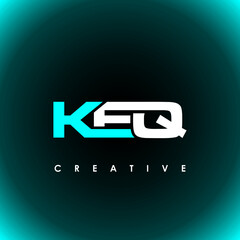 KEQ Letter Initial Logo Design Template Vector Illustration