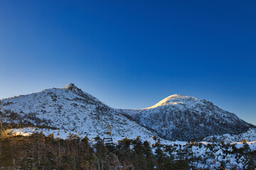 Mt.Yatsugatake, Mt.Higashitengu, Mt.Nishitengu in winter 冬の東天狗岳、西天狗岳登山