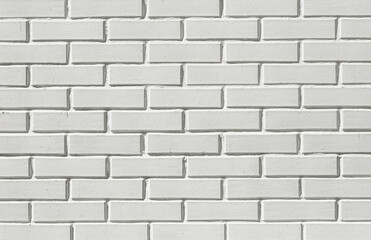Brick white wall background. White stone brickwork.
