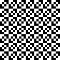 Fototapeta premium Abstract geometric seamless pattern. Black and white geometric background. Modern pattern. Vector.