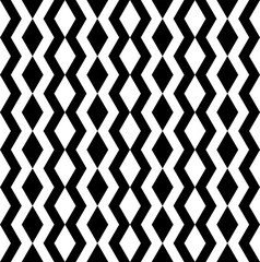 Zigzag pattern seamless pattern. Geometric background. Chevron monochrome . Bohemian print. Triangular waves ornament. Black and white regular striped textures. Vector