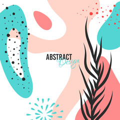 Abstract background. Modern design template in minimal style. Stylish cover for beauty presentation, branding design. Vector illustration