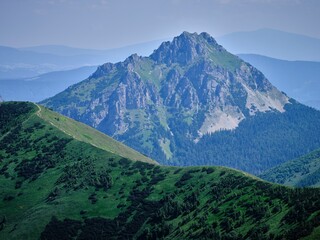 Naklejka na ściany i meble Rozsutec rocky mountain, Little Fatra, Slovakia