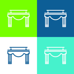 Big Bambalina Flat four color minimal icon set