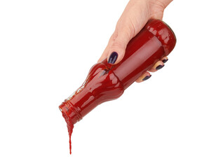 Bottle of tomato sauce
