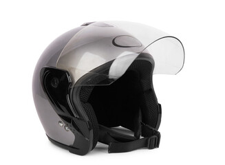 Fototapeta premium Gray motorcycle helmet