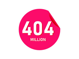 404 million texts on the white background