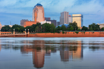 Shreveport, Louisiana, USA downtown skyline on the Red River