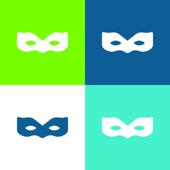 Anonymous Flat four color minimal icon set