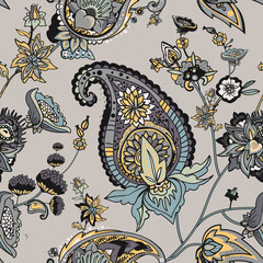 Image of Paisley Turkish Cucumber printed on Printed Glass Splashbacks