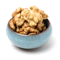 walnuts on a white background