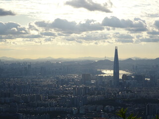 Seoul seen from Namhansanseong during daylight