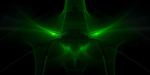 abstract light rays green beast hinted background
