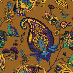 Image of Paisley Turkish Cucumber printed on Printed Glass Splashbacks