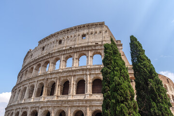 Colosseum also known as the Flavian Amphitheatre, Unesco World Heritage List, Rome, Italy