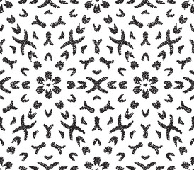 Black and white seamless pattern