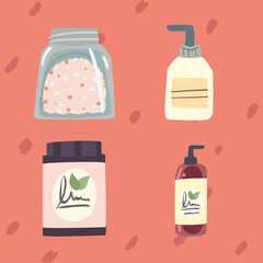 set of icons for spa