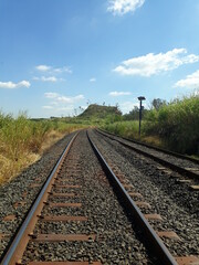 Fototapeta premium railway in the countryside