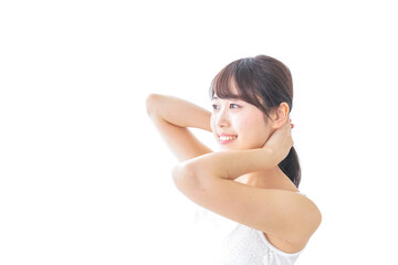 Obraz premium お風呂上がりの女性