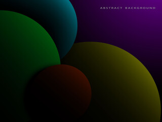dark background with overlap circles