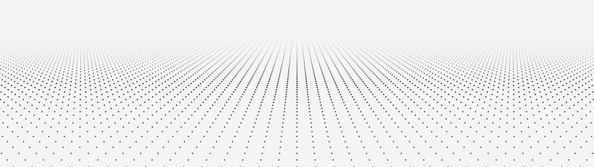 Abstract digital wave of particles. Network connection structure. Futuristic point wave. Large amount of data. Abstract background. Vector