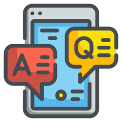 questions  answer line icon
