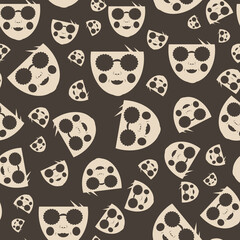 Masks vector seamless repeat pattern print background