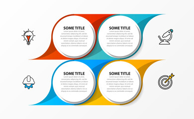 Infographic design template. Creative concept with 4 steps