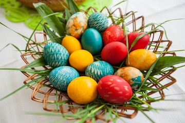 Easter eggs collection , handmade painting, Orthodox Easter
