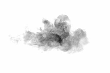 smoke steam isolated white background	
