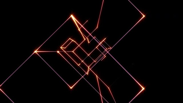 Abstract background with straight glowing lines