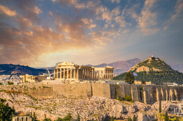 Fototapeta premium Iconic view of the Acropolis of Athens, Greece