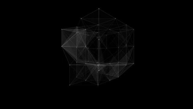 Animated shifting cubic matrix - 4K (50fps)