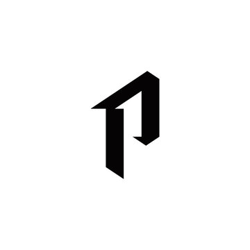 p 1 p1 1p initial logo design vector template