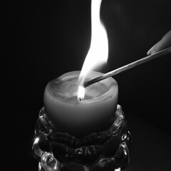 candle in the dark