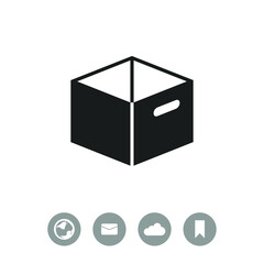 Box vector icon.