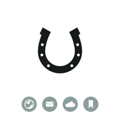 Horseshoe vector icon.