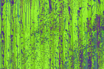 Metal Textured background with paint splashes and gags. Grunge surface.