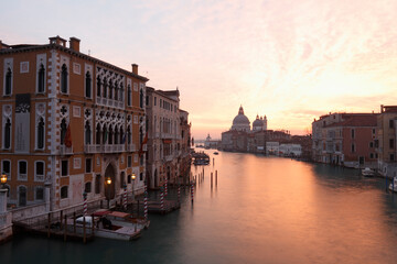 Canal Grande am Morgen, Venedig. Italien