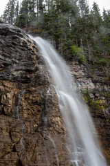 waterfall in the mountains