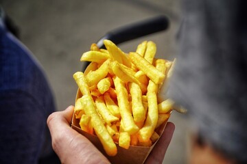 Fries and hand
