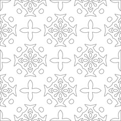  Vector pattern with symmetrical elements . Modern stylish abstract texture. Repeating geometric tiles from striped elements. pattern.